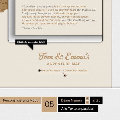 Wereldkaart ANTARCTICA® Canvas Prikbord – Multicolor Mat