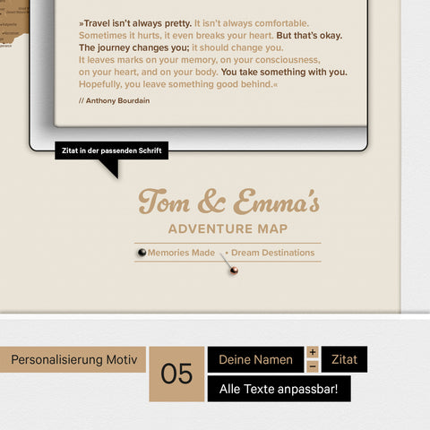 Wereldkaart ANTARCTICA® Canvas Prikbord – Multicolor Vivid