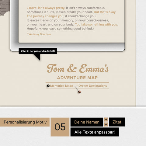 World Map ANTARCTICA® Push Pin Canvas (Pinboard) – Warmgray