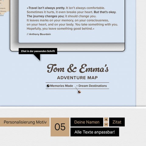 Wereldkaart ANTARCTICA® Canvas Prikbord – Multicolor Atlas