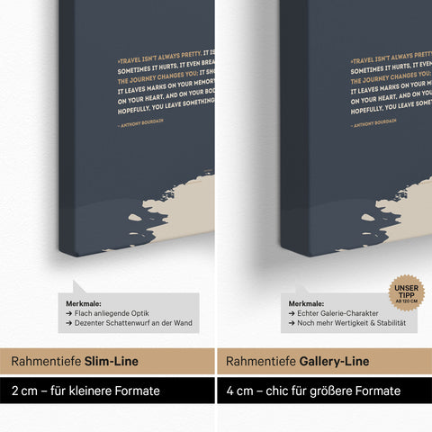 World Map ANTARCTICA® Push Pin Canvas (Pinboard) – Hale Navy