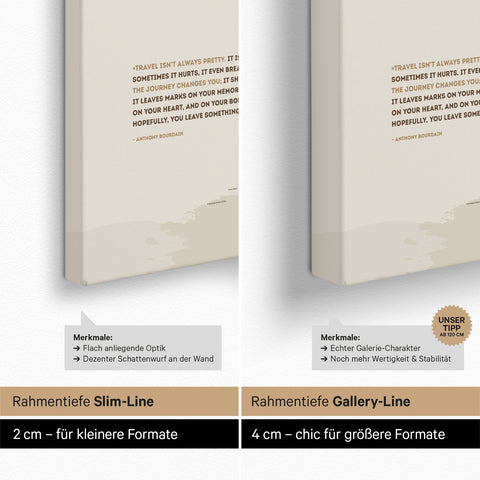 Wereldkaart ANTARCTICA® Canvas Prikbord – Multicolor Brown