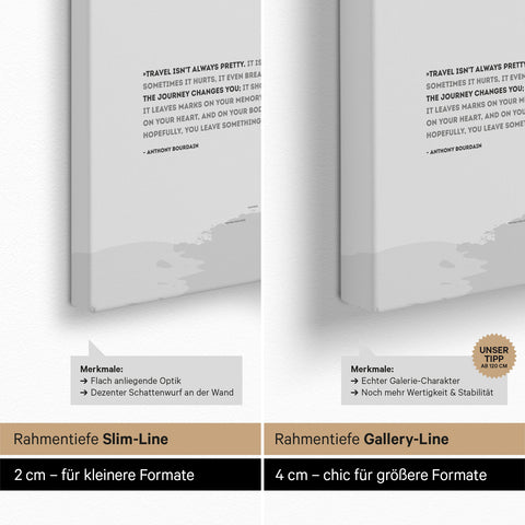 Wereldkaart ANTARCTICA® Canvas Prikbord – Multicolor Grijs