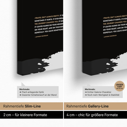 World Map ANTARCTICA® Push Pin Canvas (Pinboard) – Dark Black (Black & White)