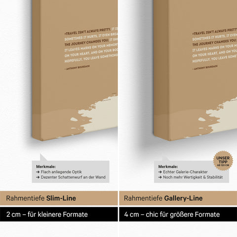 World Map ANTARCTICA® Push Pin Canvas (Pinboard) – Treasure Gold