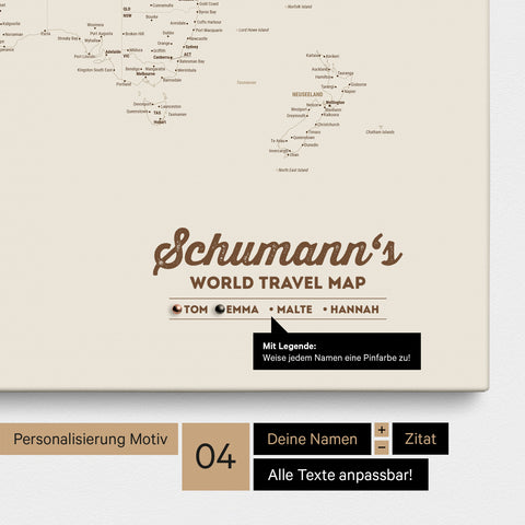 Personalisatie Motief 4 met naam voor het hele gezin en met legenda