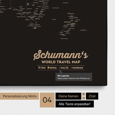 Customization Design 4 with names for the whole family as well as with legend