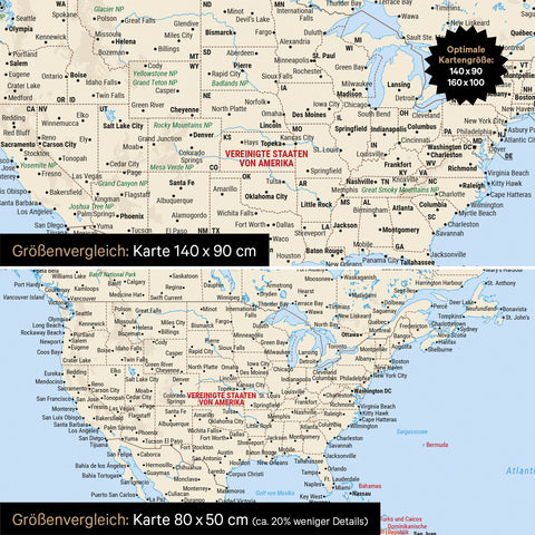 Magnetische wereldkaart TRAVEL® magnetenbord – multicolor klassiek