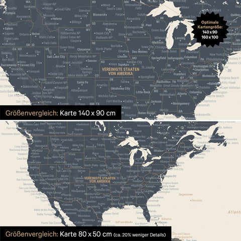 Magnetische wereldkaart TRAVEL® magnetenbord – multicolor mat