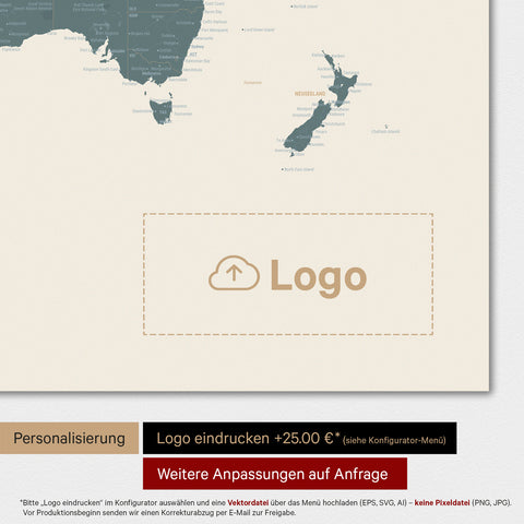 Carte du monde TRAVEL® Poster Premium – Multicolore Vif