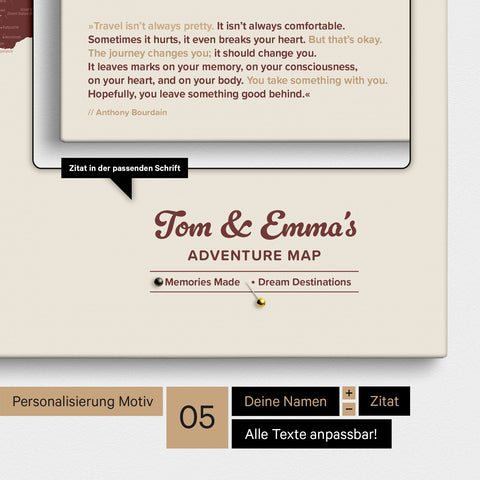 Design Push Pin World Map TRAVEL® (Pinboard) – Bordeaux Red