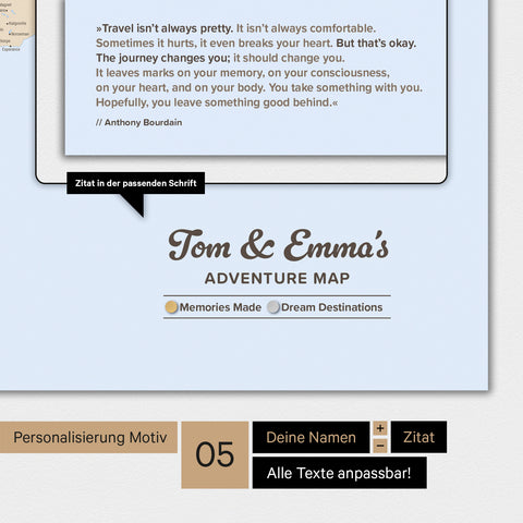 Magnetic TRAVEL® World Map Poster – Multicolor Atlas