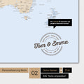 Alternatives motif pour une personnalisation avec ton nom sur une carte politique du monde en couleur multicolore Atlas