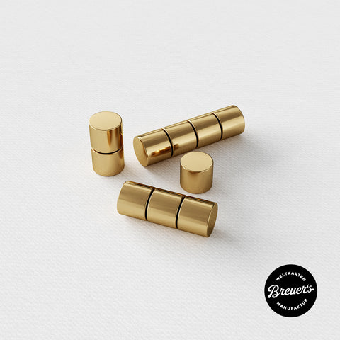 Goldene Magnet-Pinns für magnetische Weltkarte