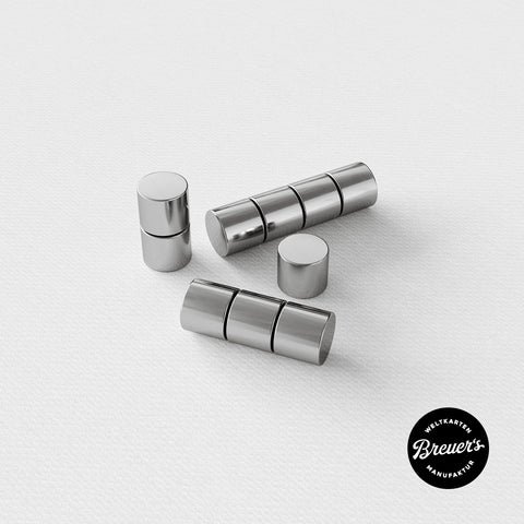 Silberne Magnet-Pinns für magnetische Weltkarte