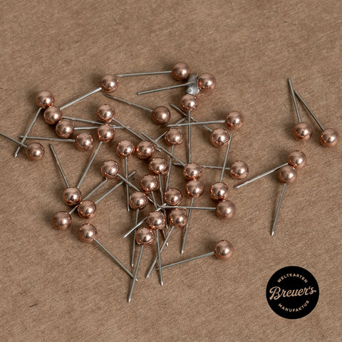 Stecknadeln Pinns in Bronze für Weltkarte Pinnwand und Leinwand