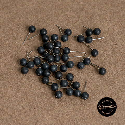 Stecknadeln Pinns in Schwarz für Weltkarte Pinnwand und Leinwand